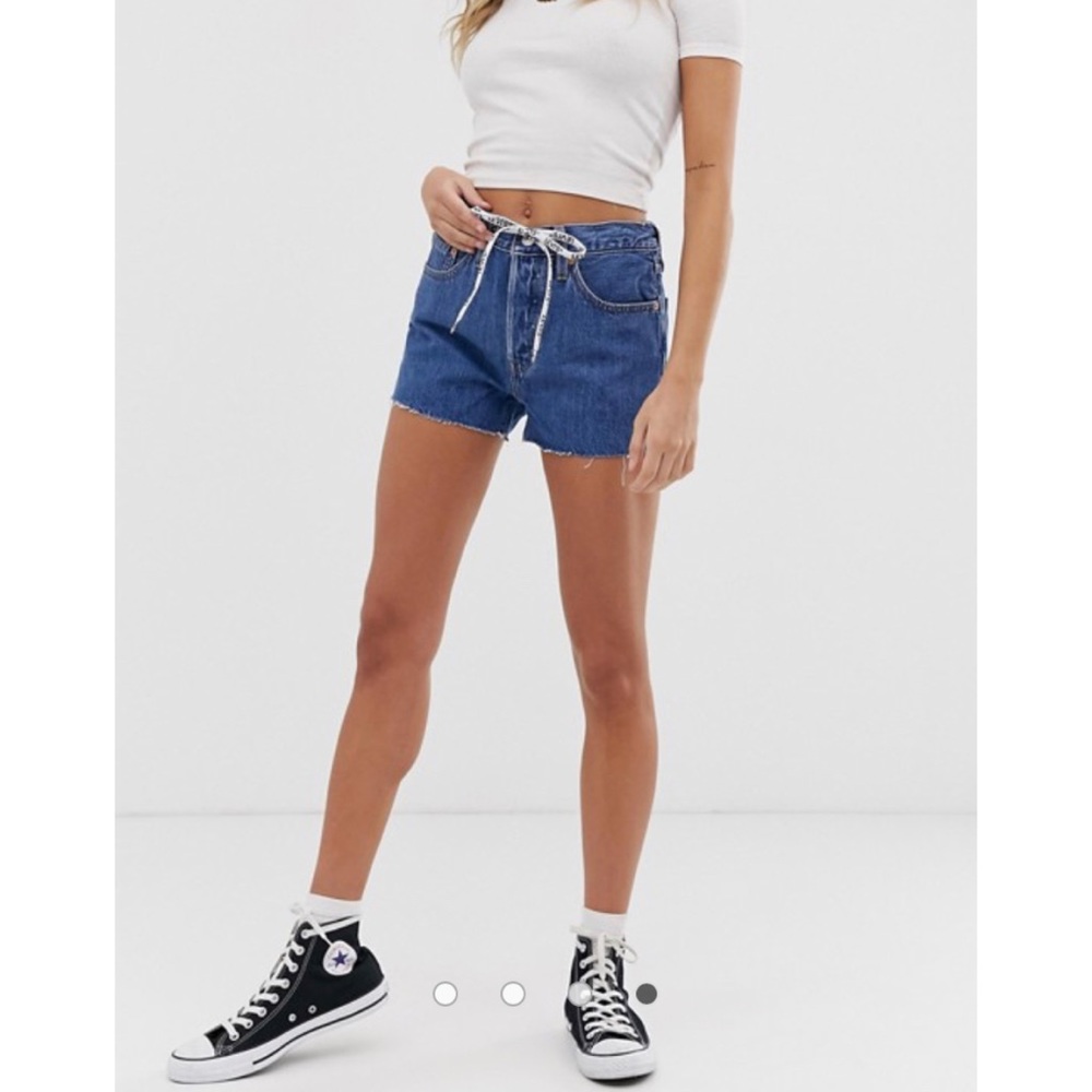 Levi's Premium 501 High Rise Drawstring Shorts - Picture 7 of 8